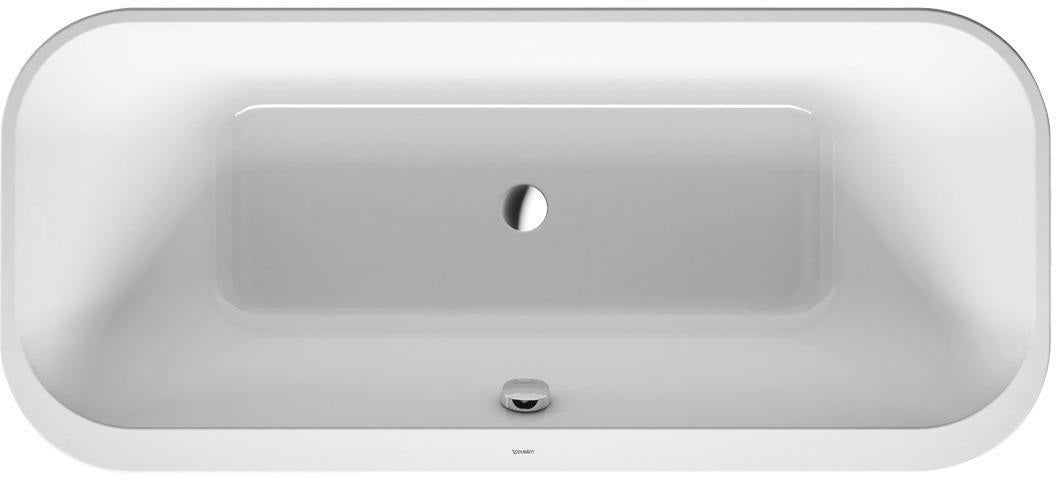 DURAVIT Happy D.2 Plus Freistehbadewanne 1800x800 Weiß Acryl mit 2 Rückenschrägen