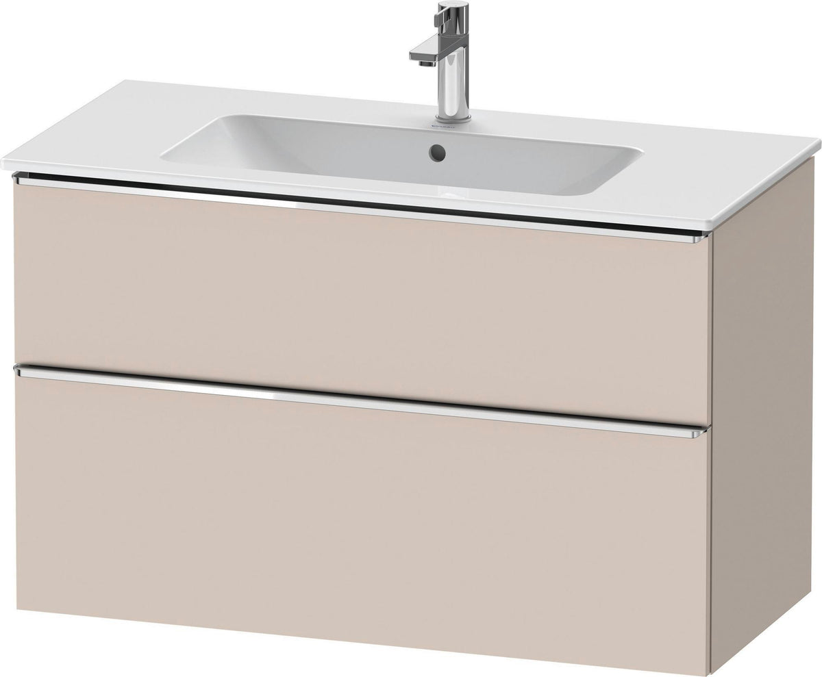 DURAVIT D-Neo Waschtischunterbau 1010 mm Eiche Schwarz mit Bronze Griff