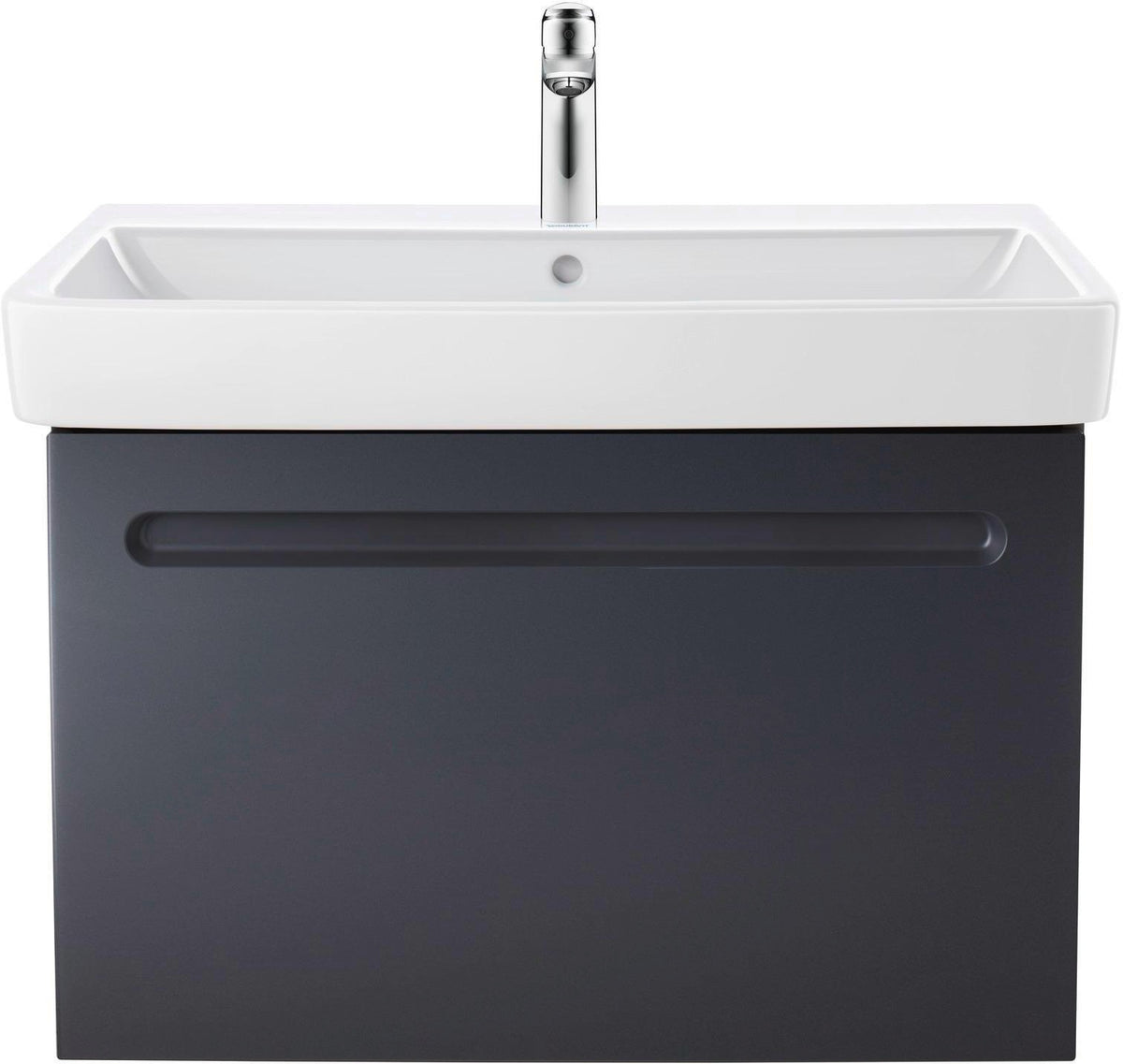 Duravit No.1 Waschtischunterbau 740 mm wandhängend mit 1 Auszug und Soft-Close in Weiß Matt