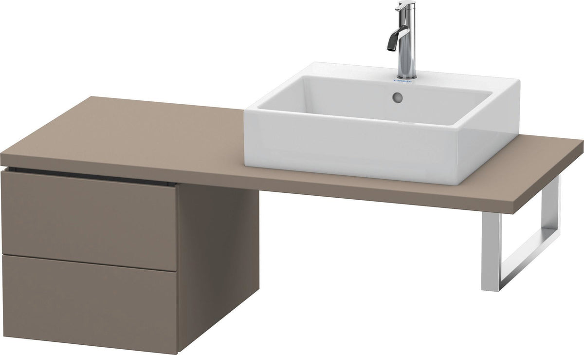 Duravit L-Cube Unterschrank für Konsole 420 mm, 2 Schubkästen, Weiß Matt
