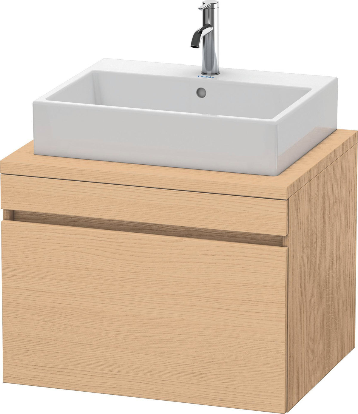 Duravit DuraStyle Konsolenwaschtischunterbau 700 mm betongrau matt mit 1 Auszug und Soft-Close