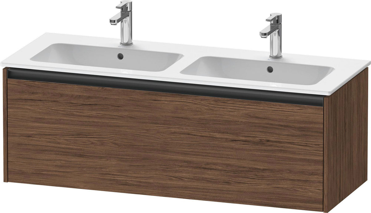 Duravit Waschtischunterbau Ketho.2 wandhängend 1280 mm betongrau matt mit 1 Auszug
