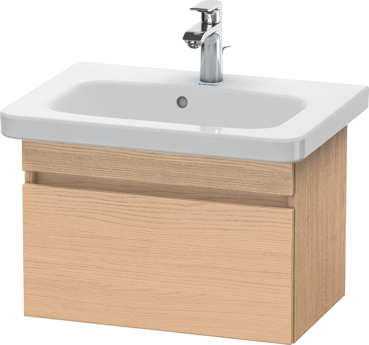 DURAVIT DuraStyle Waschtischunterbau wandhängend 580 mm betongrau matt mit Soft-Close-Auszug