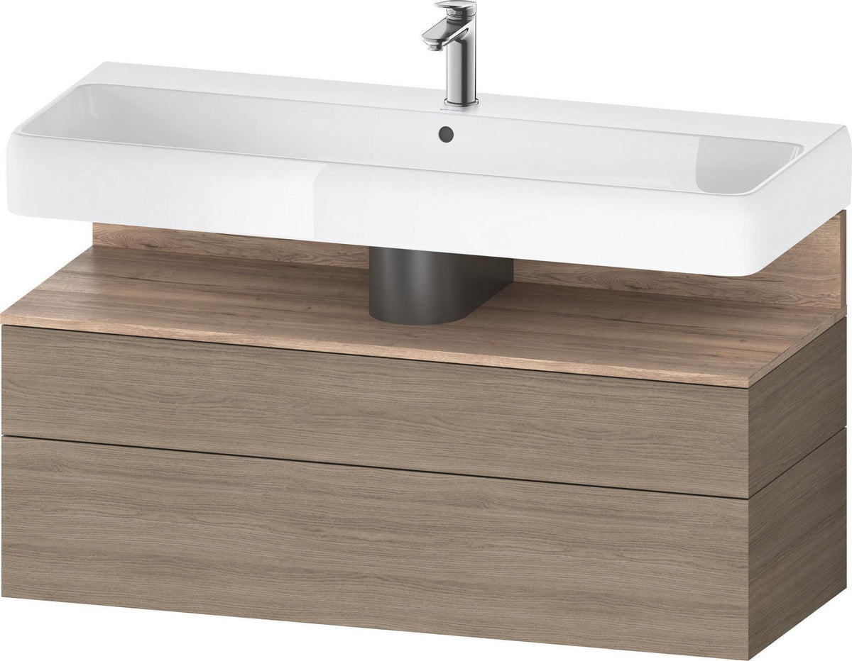 Duravit Qatego Waschtischunterbau 1190 mm Weiß Hochglanz mit Tip-On-Technik