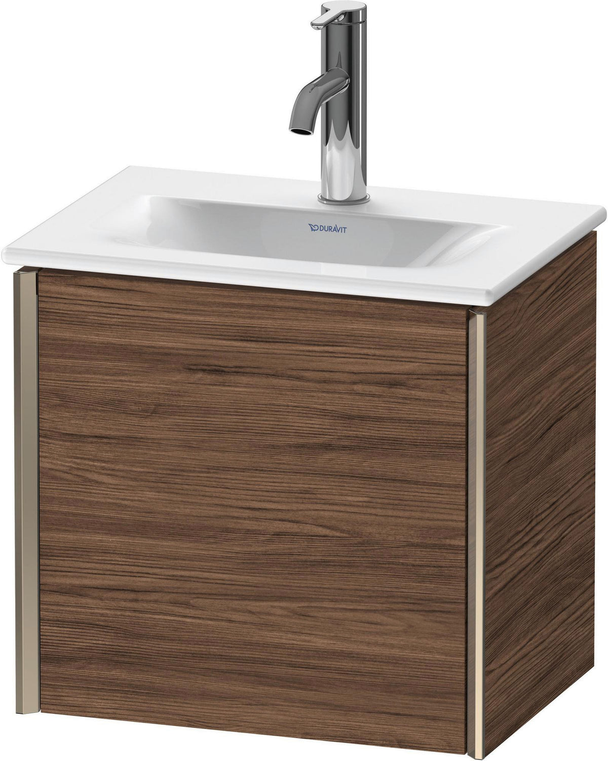 DURAVIT XViu Waschtischunterbau wandhängend 1 Tür 397x430x310 mm Nussbaum dunkel