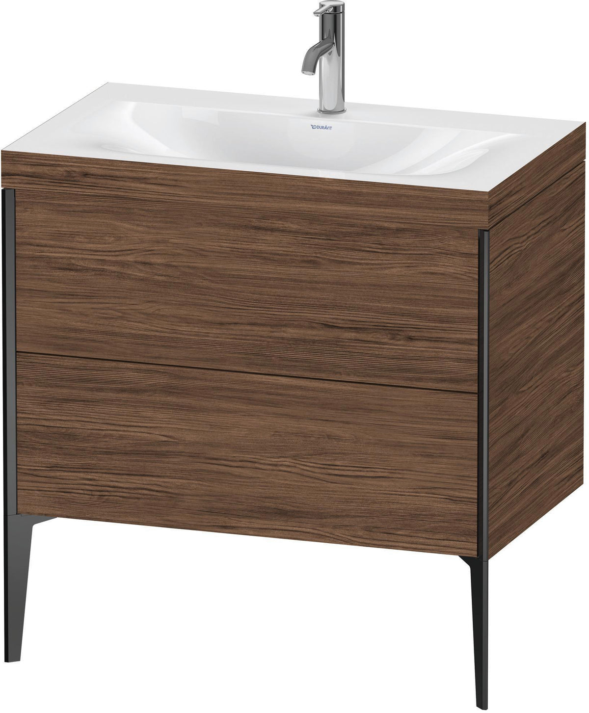 DURAVIT XViu c-bonded Waschtischset 800 mm mit 2 Auszügen, bodenstehend, Soft-Close