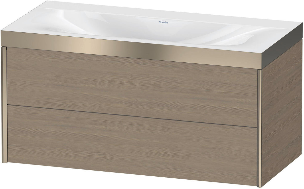 Duravit XViu c-bonded Waschtischunterschrank 1000 mm Eiche mit 2 Schubkästen