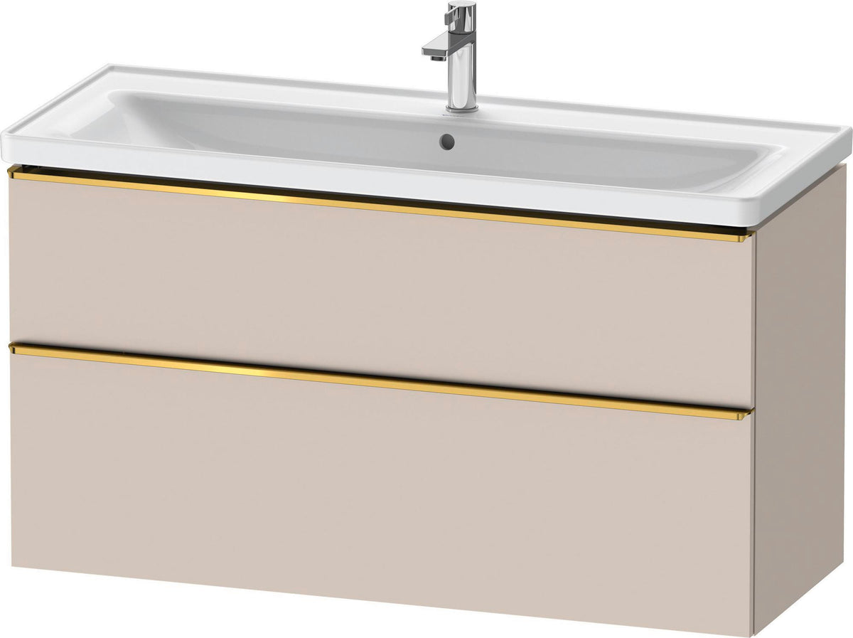 DURAVIT D-Neo Waschtischunterbau 1184 mm Eiche Schwarz mit Bronze Griff