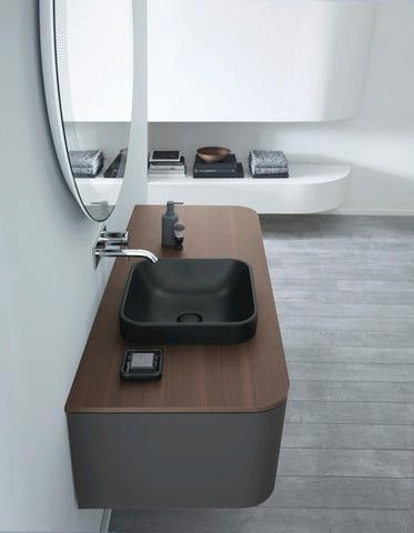 DURAVIT C.1 Einhebel-Waschtischmischer Unterputz 174 mm Schwarz Matt ohne Zugstange