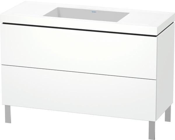 Duravit L-Cube Waschtischset 1200x480 mm mit Vero Air Möbelwaschtisch und Raumsparsiphon