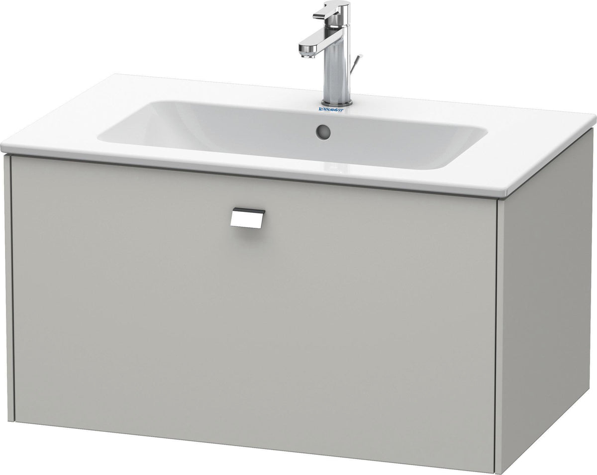 Duravit Brioso Waschtischunterbau 620 mm betongrau matt mit 1 Auszug und Soft-Close