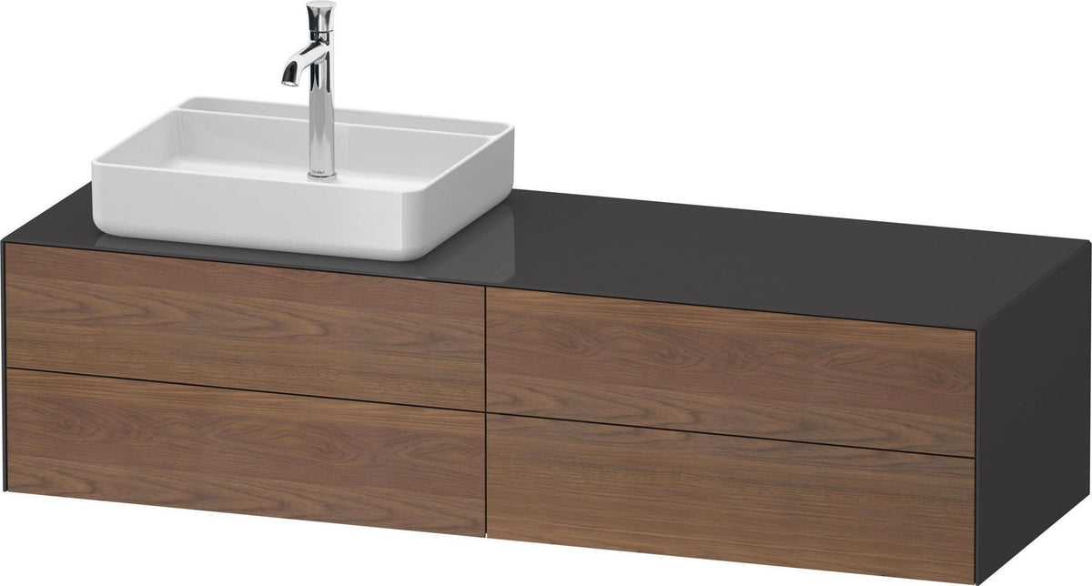 DURAVIT White Tulip Konsolen-Waschtischunterbau 1600 mm, 4 Schubkästen, Weiß Seidenmatt