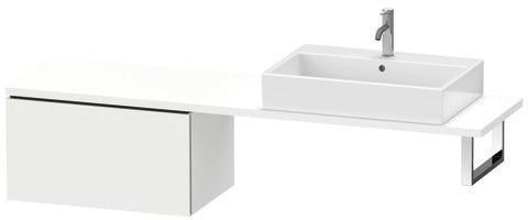 Duravit L-Cube Unterschrank 720 mm taupe supermatt – 1 Auszug, wandmontiert, mit Dämpfung