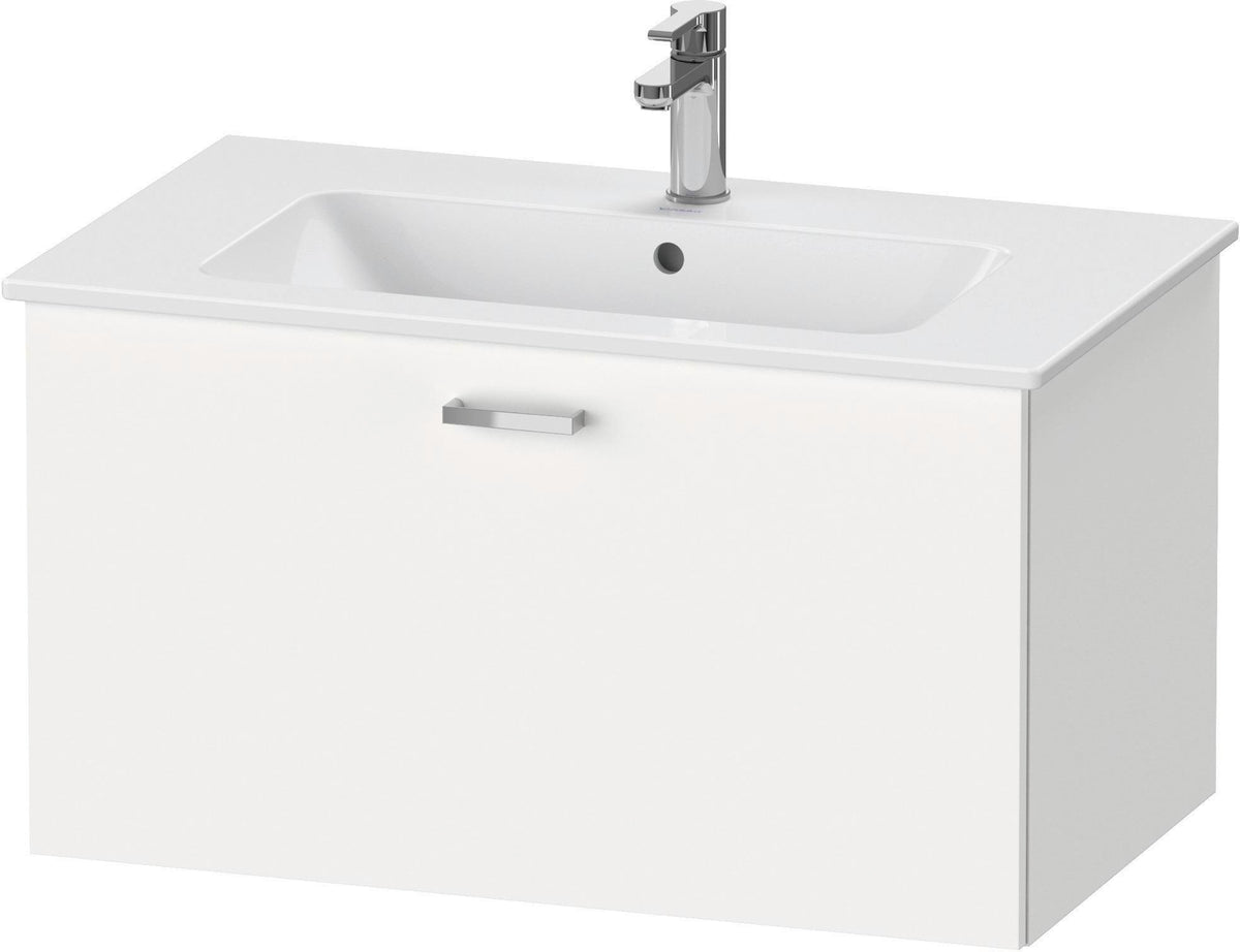 Duravit XBase Waschtischunterbau 600 mm wandhängend, 1 Auszug, weiß matt, mit Soft-Close