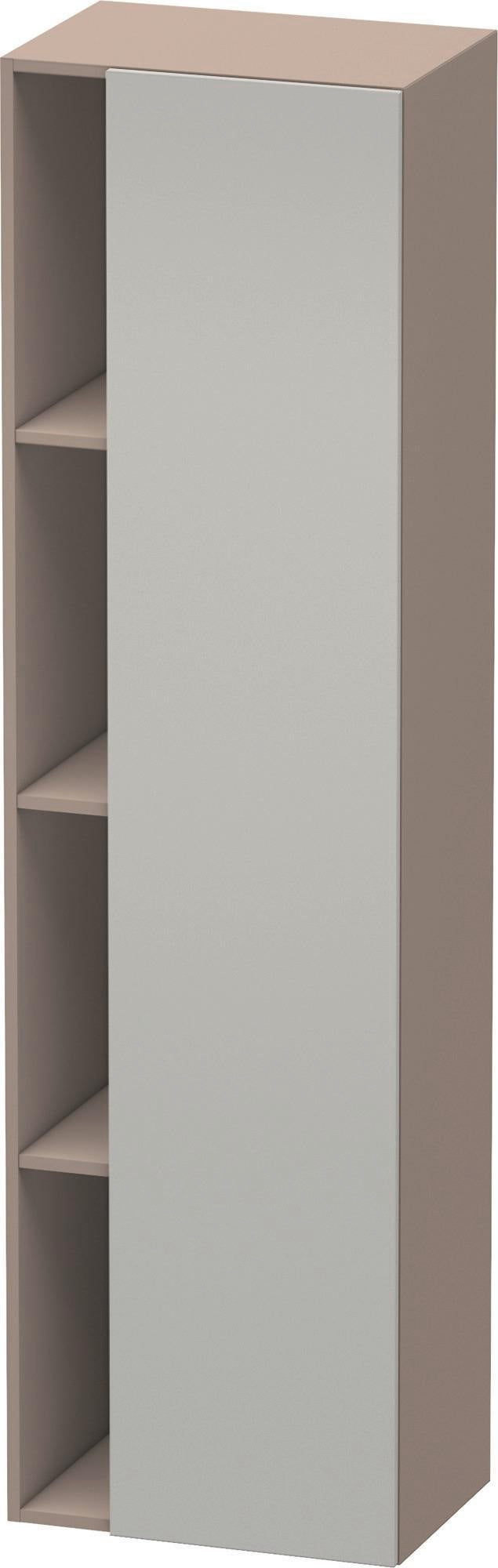 DURAVIT DuraStyle Hochschrank 360x500x1800mm, 1 Tür links, weiß matt – Wandhängend mit Soft-Close