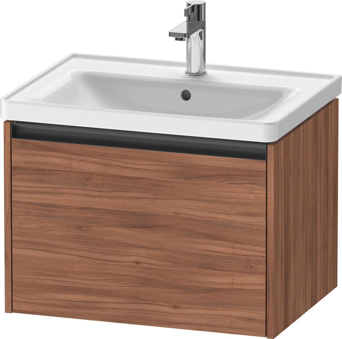 DURAVIT Ketho.2 Waschtischunterbau 634 mm betongrau matt, wandhängend, 1 Auszug mit Soft-Close