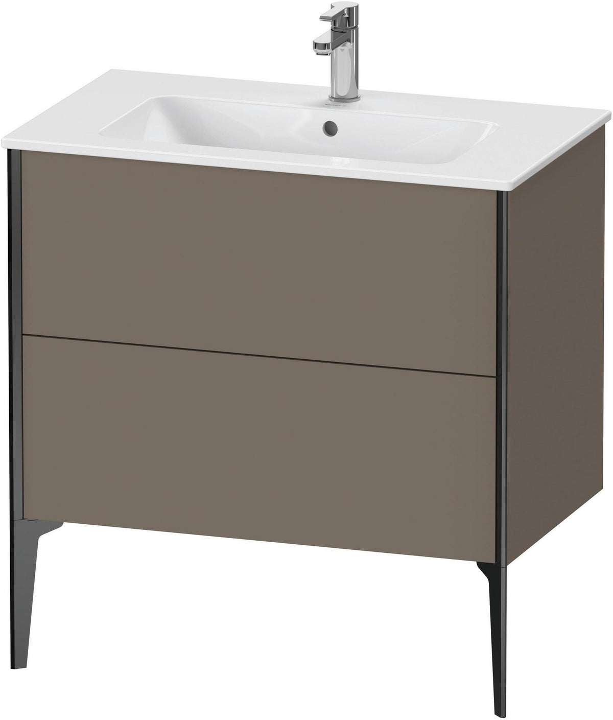 DURAVIT XViu Waschtischunterbau bodenstehend 594x810x480 mm mit 2 Auszügen, weiß matt