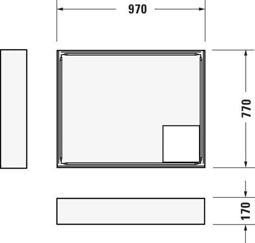 DURAVIT D-Code Duschwanne 900x750x85 mm Weiß Sanitäracryl rechteckig