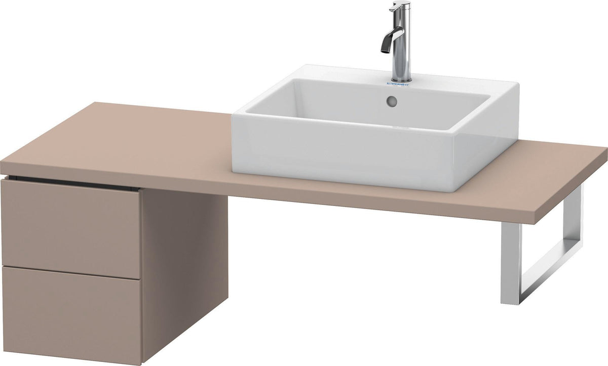DURAVIT L-Cube Unterschrank 400x320x548mm Weiß Matt mit 2 Schubkästen und Tip-on-Technik