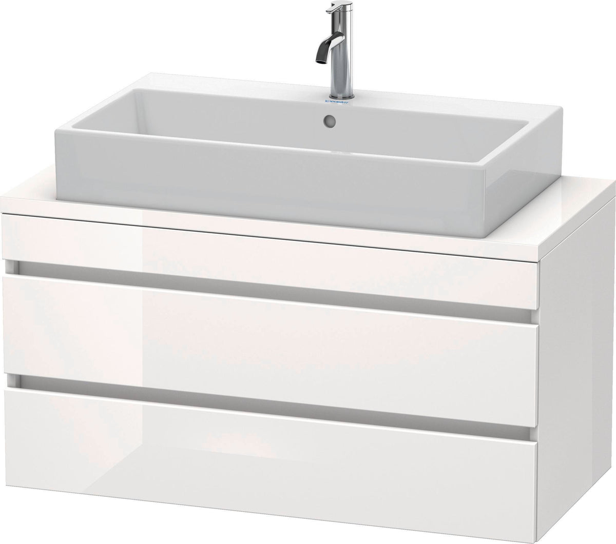 DURAVIT DuraStyle Konsolenwaschtischunterbau 1000 mm Eiche Terra/Weiß Matt mit 2 Schubkästen