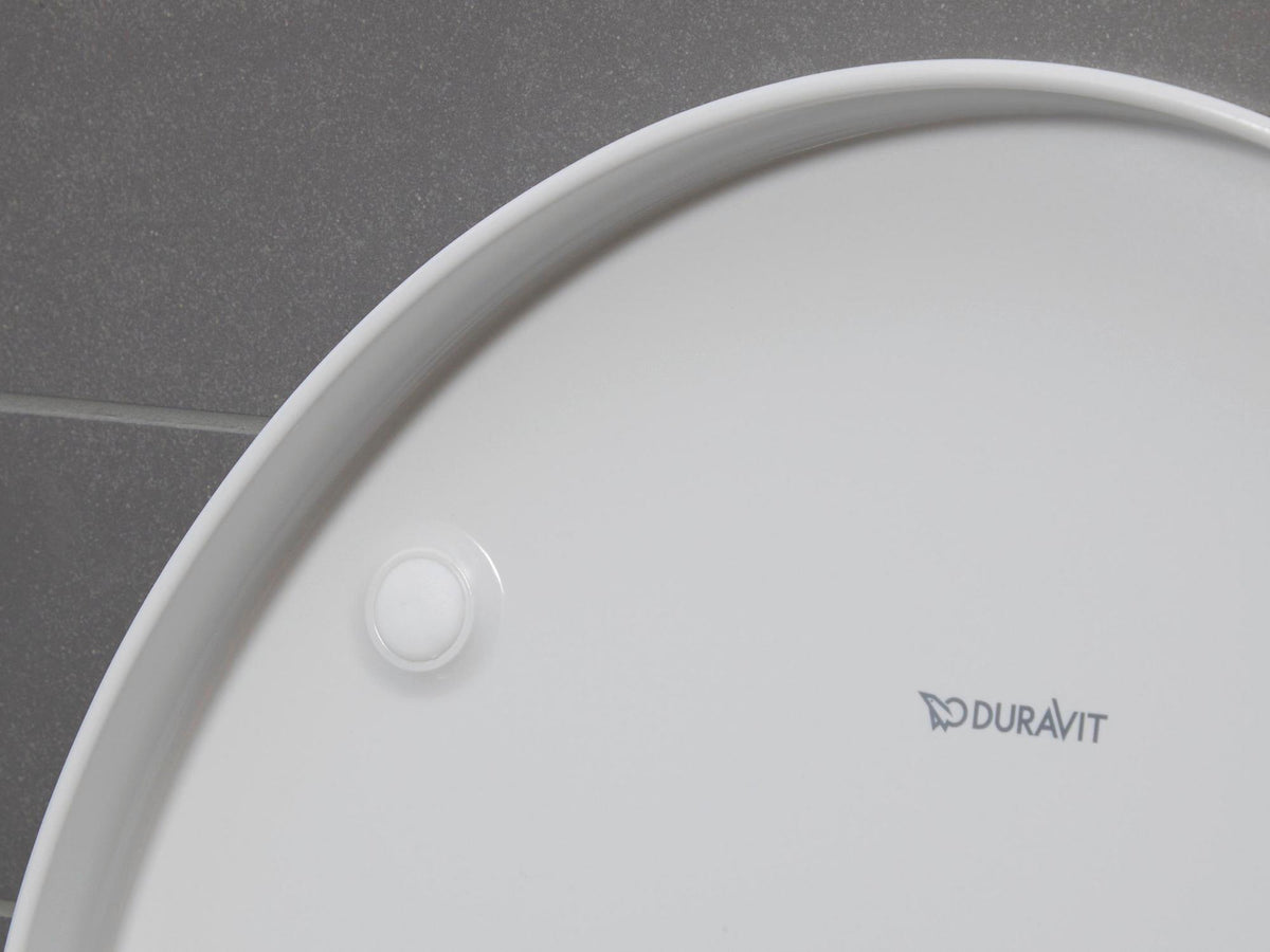 Duravit No.1 WC-Sitz aus Duroplast mit Edelstahl-Scharnieren, weiß glänzend, ohne Absenkautomatik