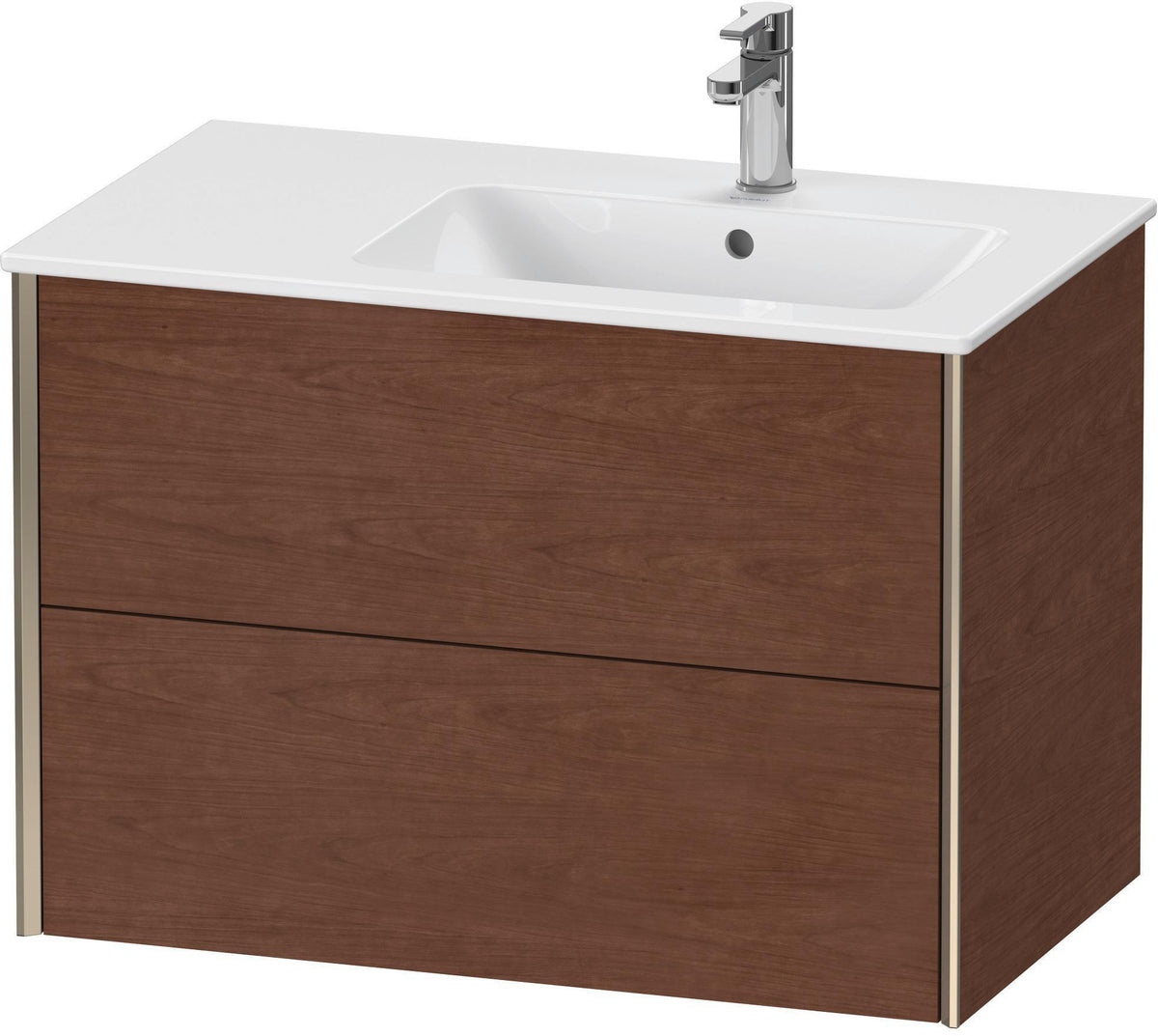DURAVIT XViu Waschtischunterbau wandhängend 810 mm, 2 Schubkästen, weiß matt