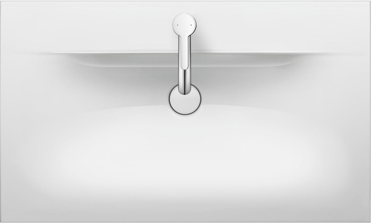 Duravit Viu Möbelwaschtisch 830 mm, weiß, mit Überlauf und Hahnlochbank