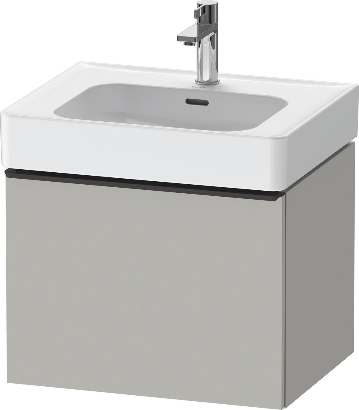DURAVIT D-Neo Waschtischunterbau 584 mm Eiche Schwarz Matt mit Bronze Griff