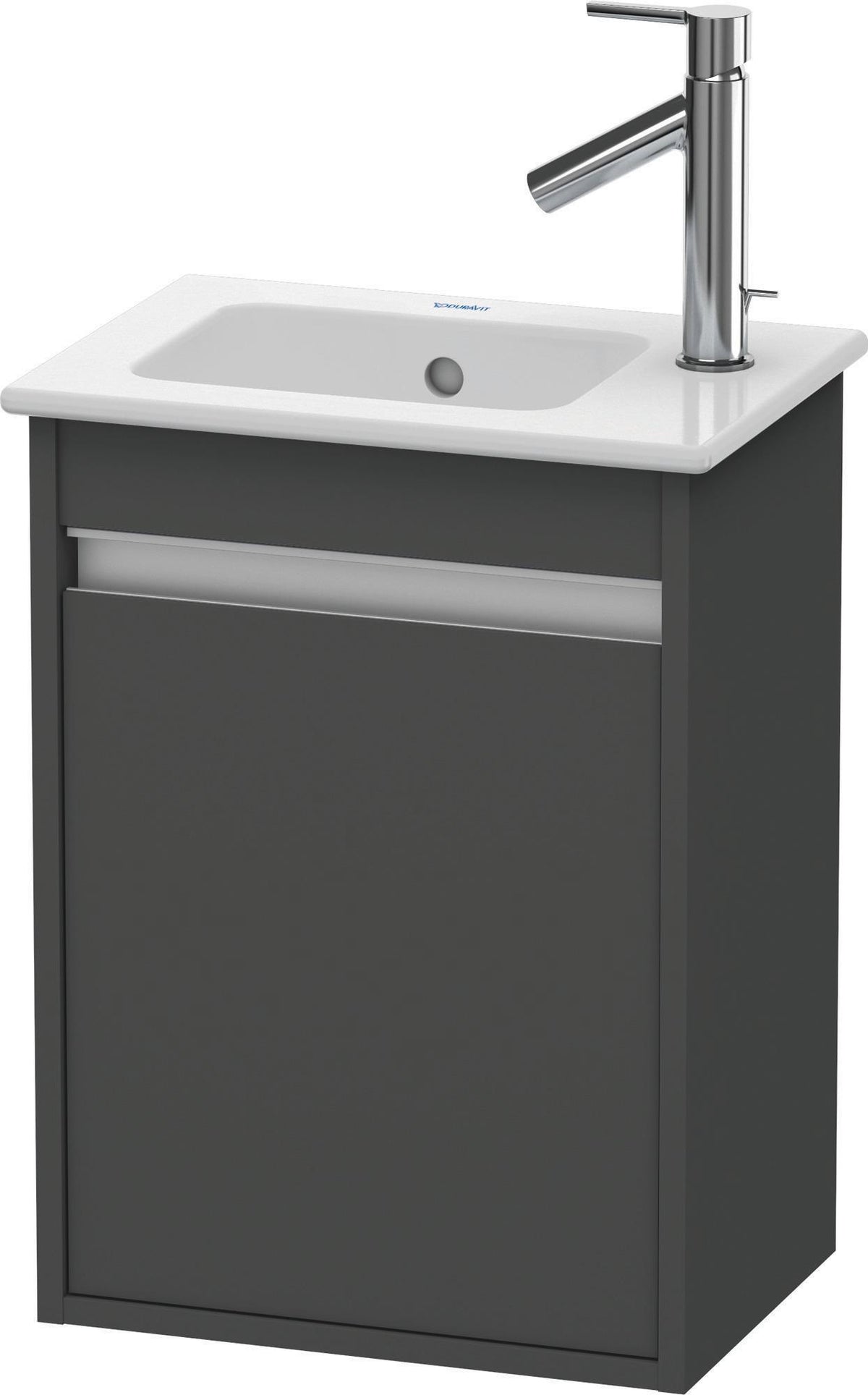 Duravit Ketho Waschtischunterbau 400 mm betongrau matt, 1 Tür links, für ME by Starck