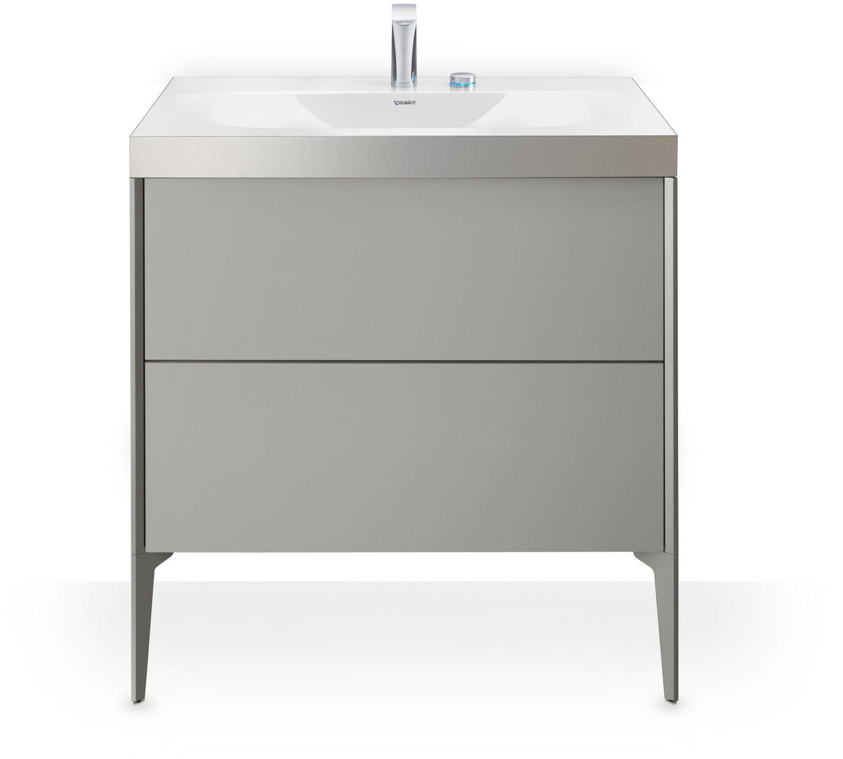 DURAVIT XViu c-bonded Waschtischset bodenstehend 800 mm mit 2 Auszügen und Push-Open