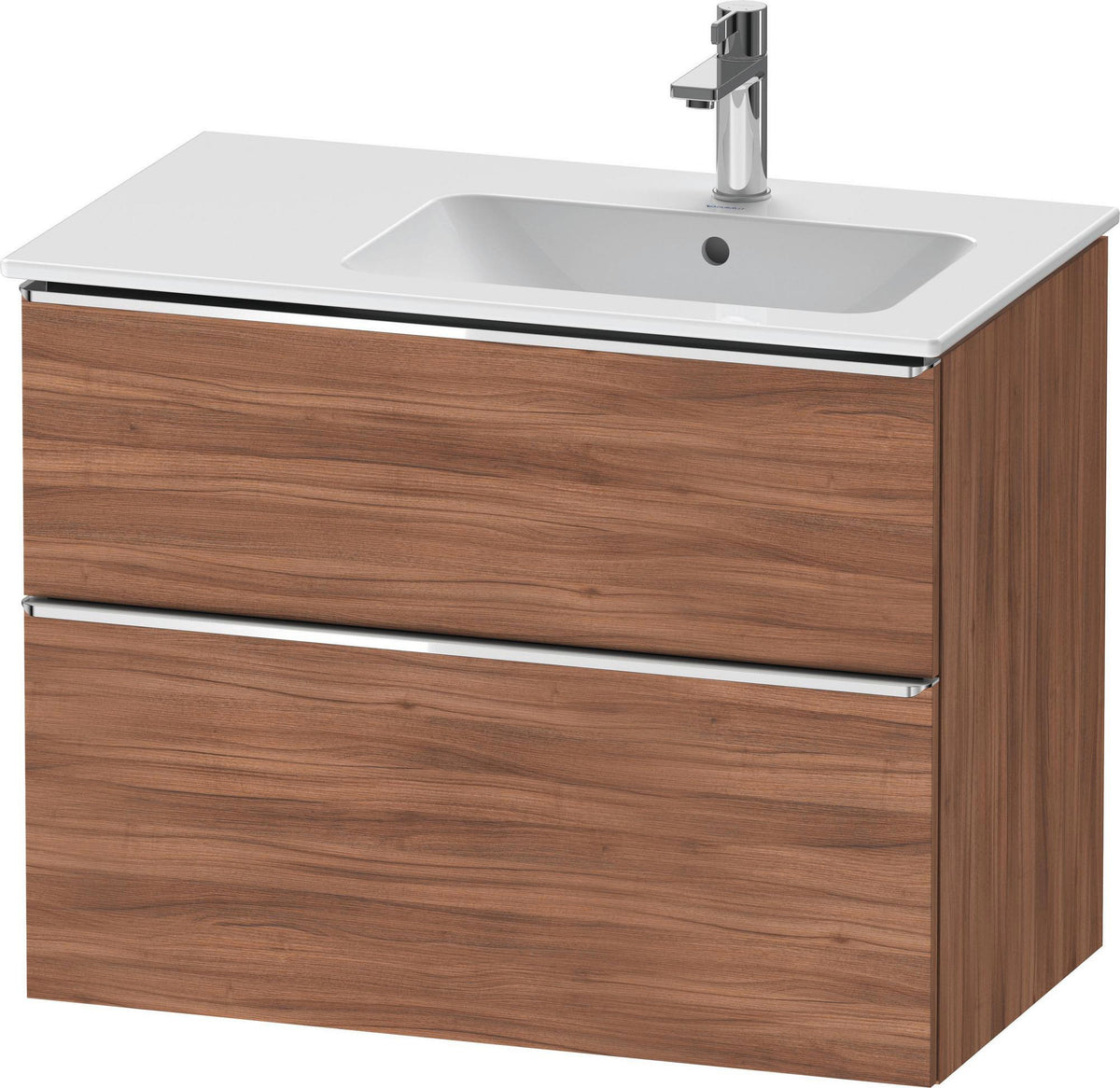 DURAVIT D-Neo Waschtischunterbau 810 mm Weiß Matt mit Bronze Griff und Soft-Close