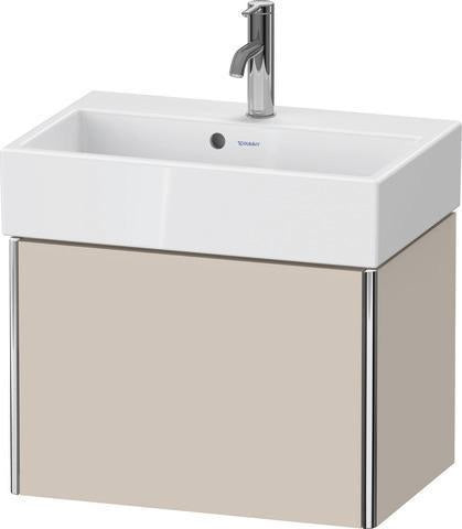 Duravit XSquare Waschtischunterbau COMPACT 584 mm weiß matt – wandhängend, 1 Auszug, Tip-On