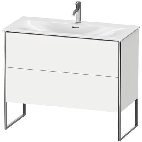 Duravit XSquare Waschtischunterbau 1010 mm mit 2 Auszügen in Steingrau-Matt