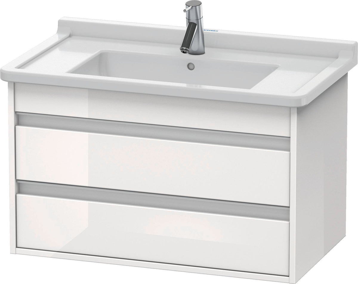 DURAVIT Ketho Waschtischunterbau wandhängend 800 mm weiß matt mit 2 Schubkästen
