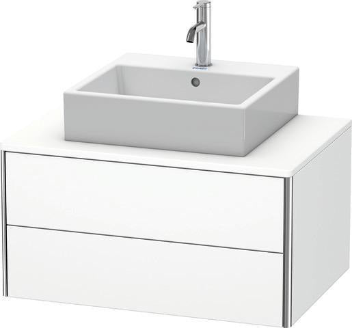 Duravit XSquare Waschtischunterbau 800 mm, 2 Schubkästen, s-matt, Eiche Ahorn