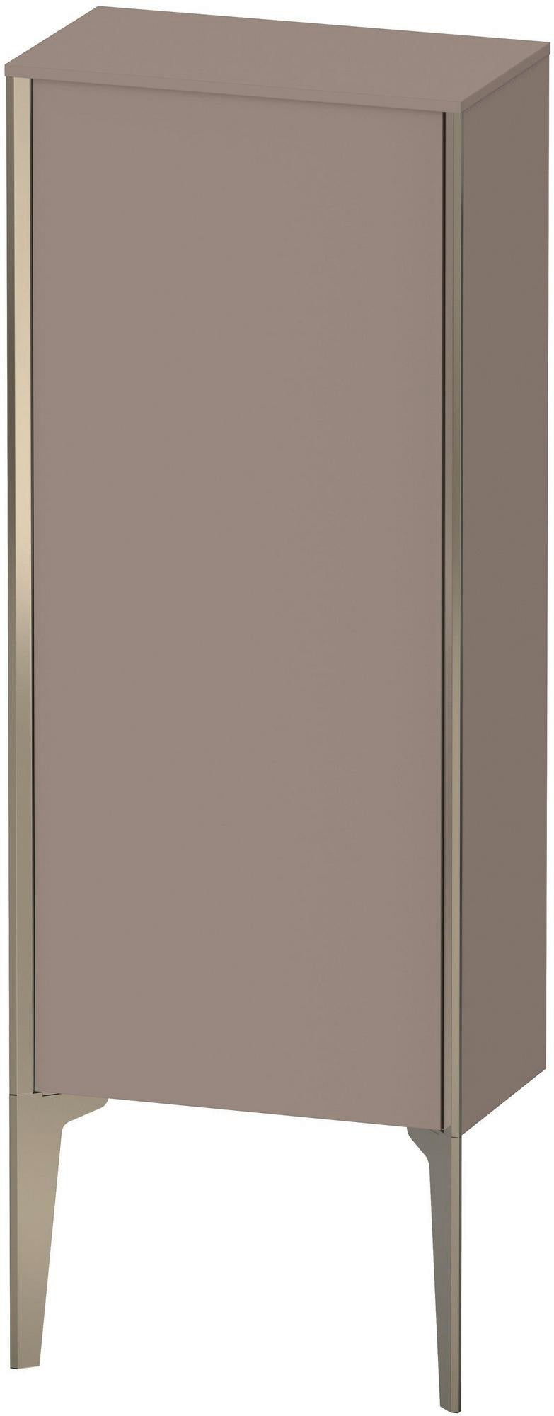 Duravit XViu Halbhochschrank 890x400x240mm links champagner matt/basalt matt