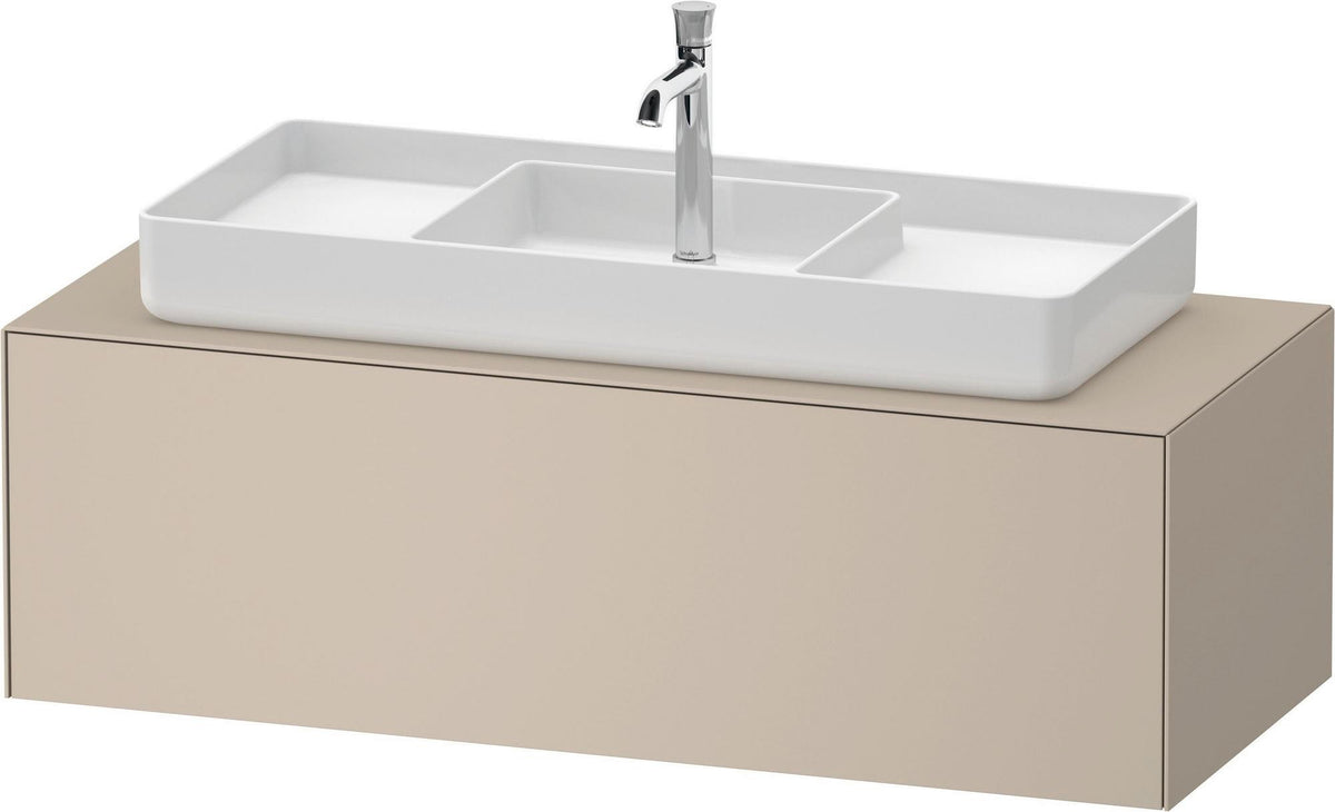 DURAVIT White Tulip Konsolen-Waschtischunterbau 1300 mm, wandhängend, weiß seidenmatt, 1 Auszug