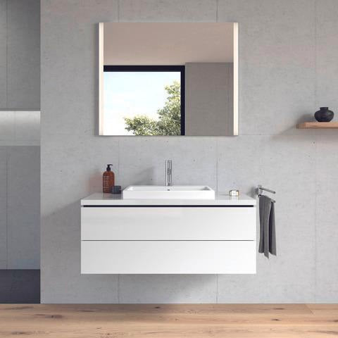 Duravit Vero Air Einbauwaschtisch 550 mm mit Überlauf und 1 Hahnloch – Weiß
