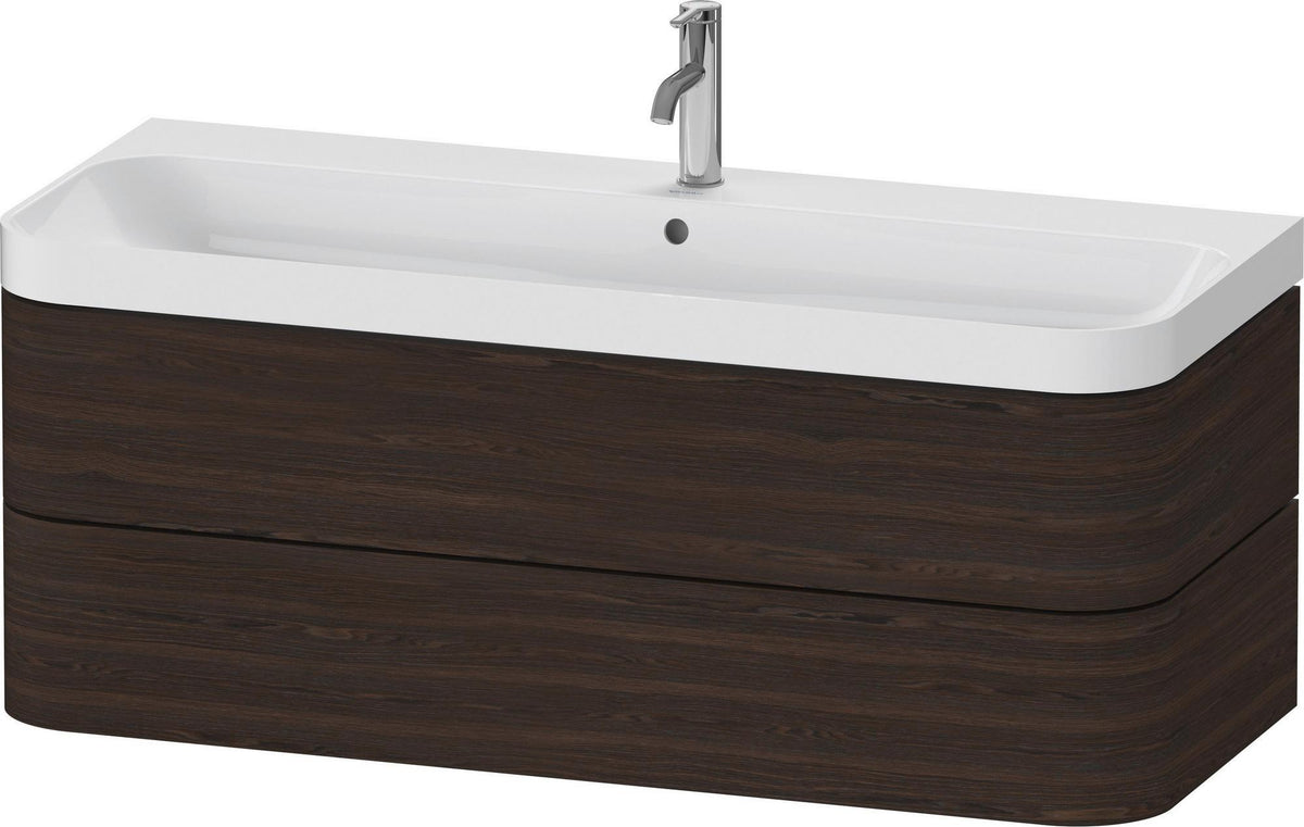 Duravit Happy D.2 Waschtischset 1175 mm wandhängend mit Tip-on Technik und Soft-Close