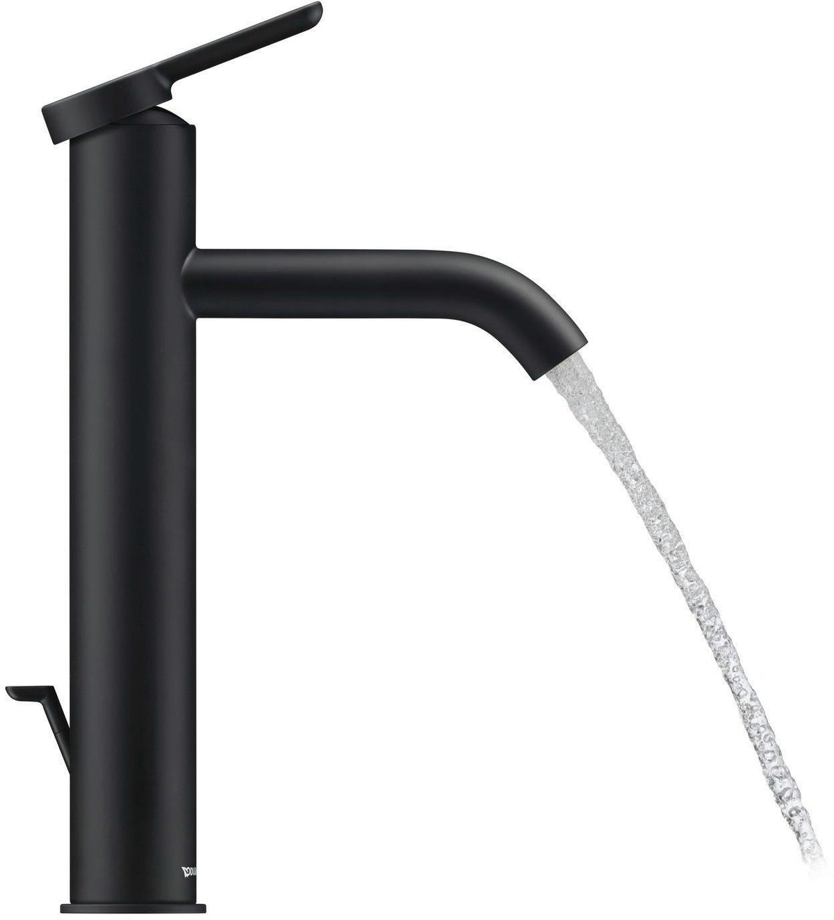 Duravit C.1 Einhebel-Waschtischmischer L mit Zugstange, Schwarz Matt