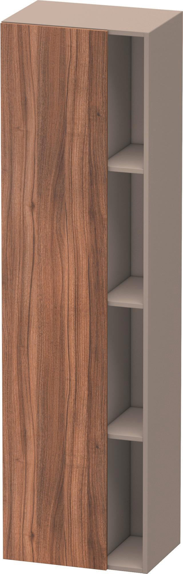 DURAVIT DuraStyle Hochschrank 360x500x1800mm, 1 Tür links, weiß matt – Wandhängend mit Soft-Close