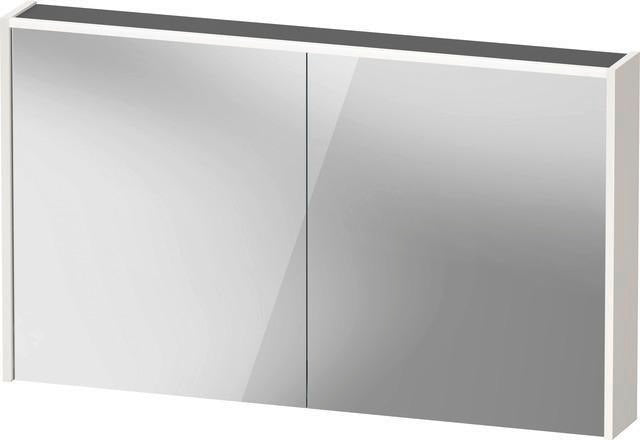 DURAVIT D-Code Spiegelschrank 1200 mm mit LED-Beleuchtung, 2 Türen, Front- und Innenspiegel