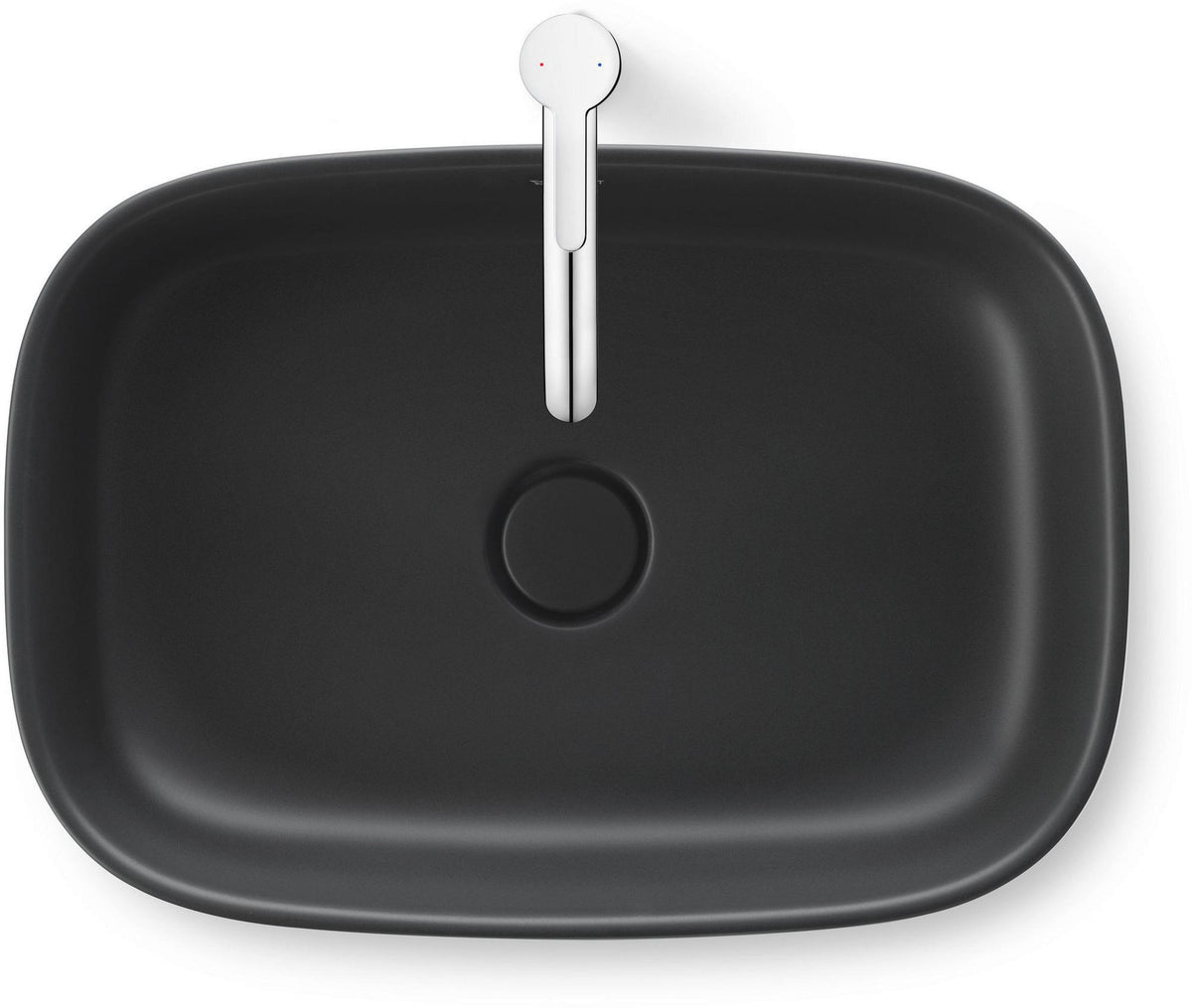 DURAVIT C.1 Einhebel-Waschtischmischer XL 166 mm Schwarz Matt ohne Zugstange