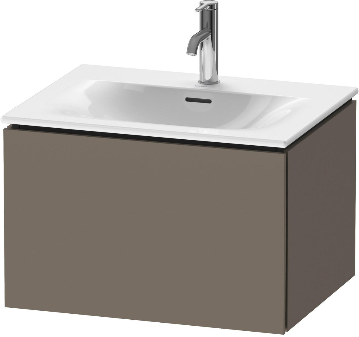 Duravit L-Cube Waschtischunterbau 620 mm weiß matt, 1 Auszug, wandhängend, Tip-On