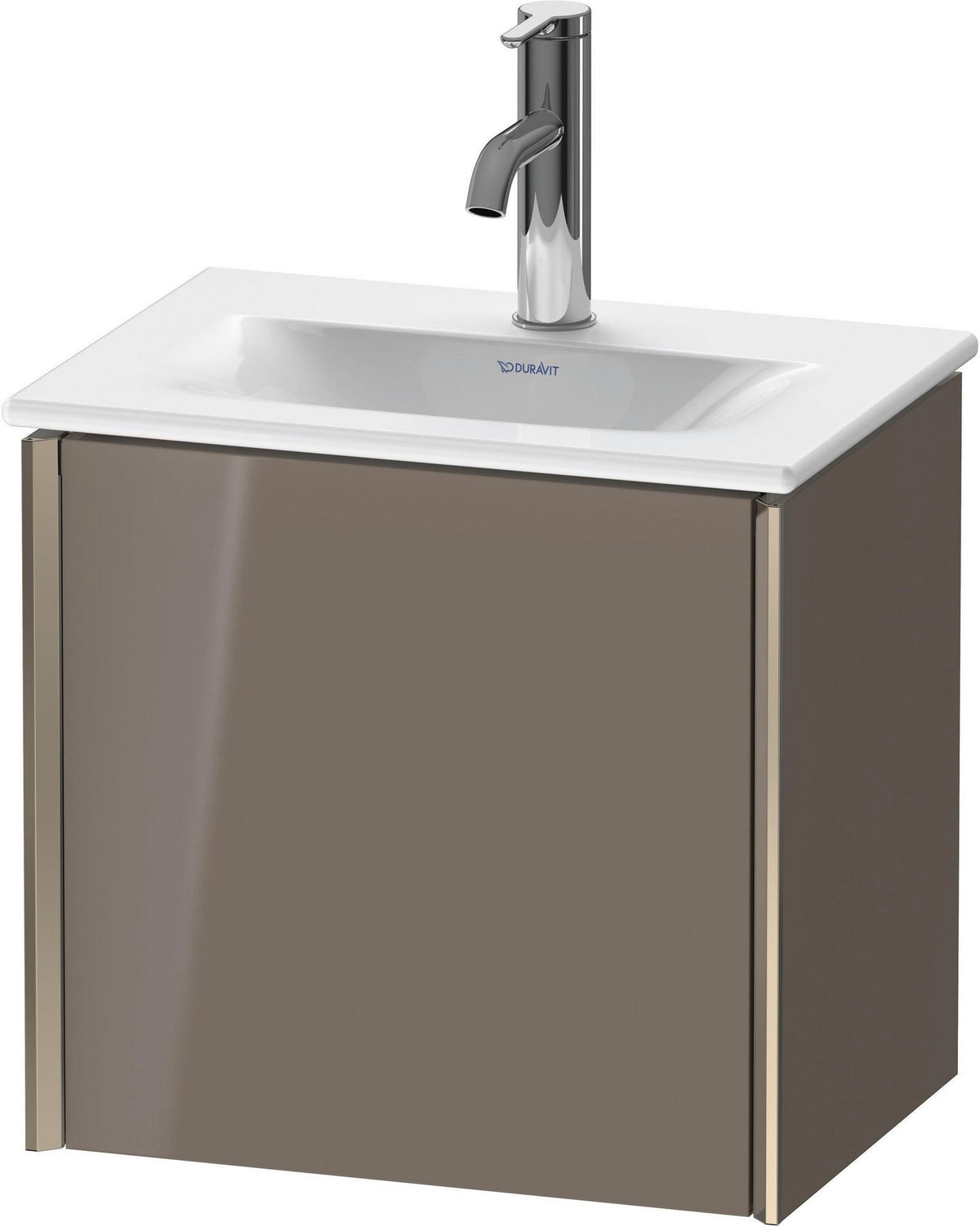 Duravit XViu Waschtischunterbau wandhängend 1 Tür 430 mm dolomiti grey hochglanz
