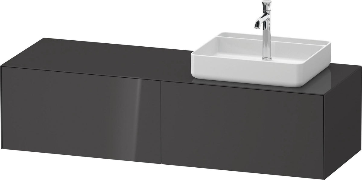 DURAVIT White Tulip Konsolen-Waschtischunterbau 1600 mm, 2 Auszüge, Weiß Seidenmatt, von Philippe Starck