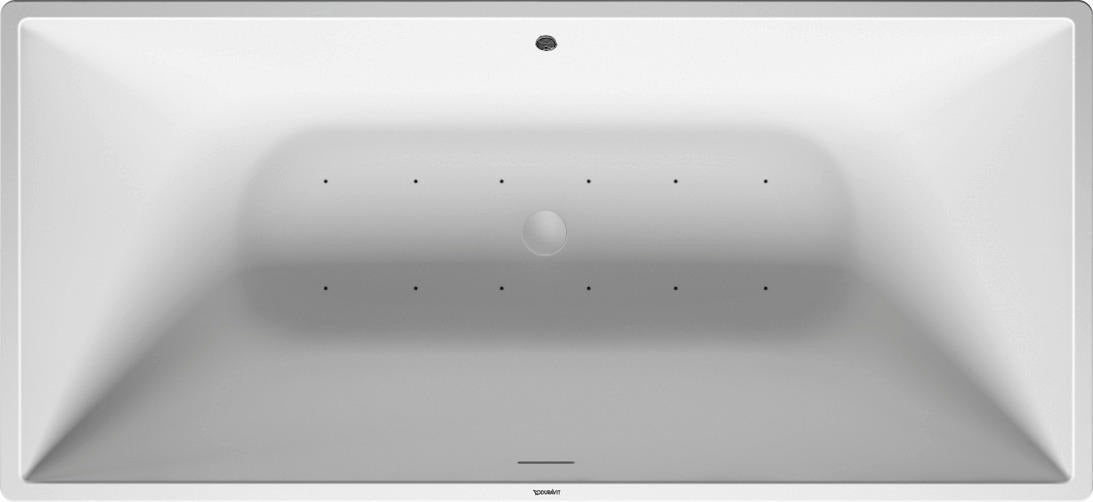 DURAVIT DuraSquare Whirlwanne 1850x850 mm freistehend mit Air-System und 2 Rückenschrägen
