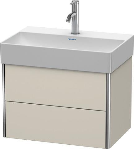 DURAVIT XSquare Waschtischunterbau 584 mm s-matt mit Ahorn Innenausstattung