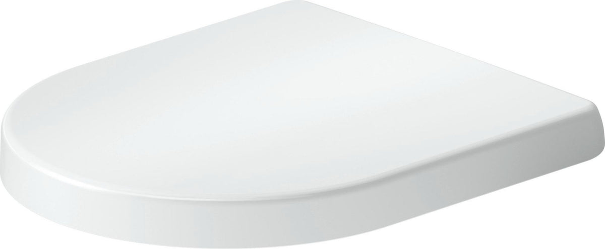 DURAVIT Univavo WC-Sitz D-Form tief 432 mm mit Absenkautomatik, abnehmbar, Edelstahl-Scharniere, Weiß