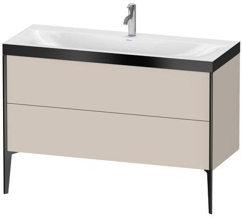 Duravit Möbelwaschtischset XVIU 1200x480mm Chaos mit Unterbau und Raumsparsiphon